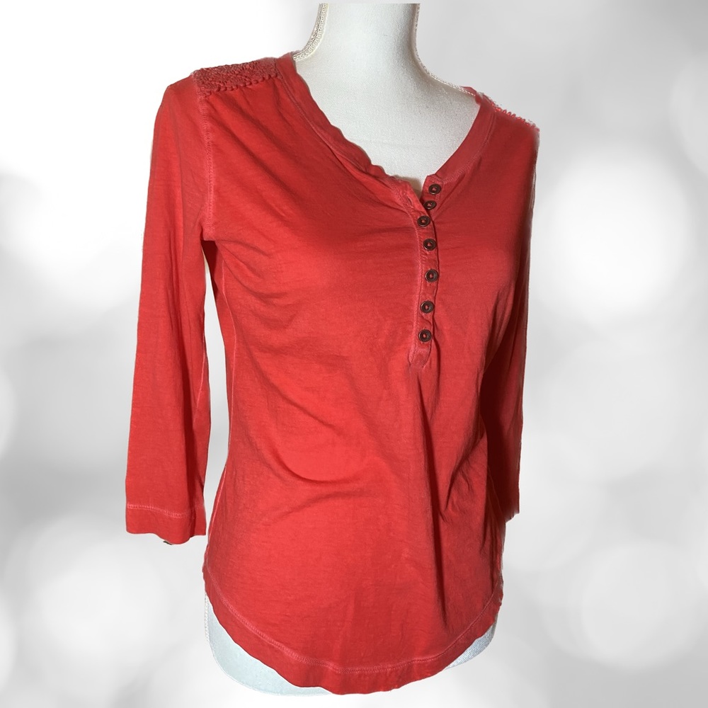 Women’s Ralph Lauren, Small, Red, 3/4 Length Sleeve. Pet/Smoke Free Home…